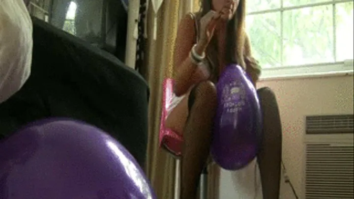 Sexy Girl Balloon Blow up Feet N Leg Tease