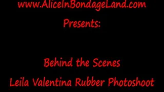 Mistress Leila Valentina - Behind the Scenes Rubber Latex Photoshoot BBW Gummi