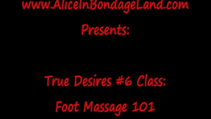 Foot Massage Class by Michelle Lacey True Desires FemDom Retreat Mistress Educational