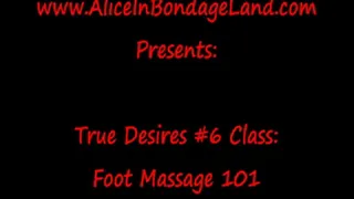 Foot Massage Class by Michelle Lacey True Desires FemDom Retreat Mistress Educational