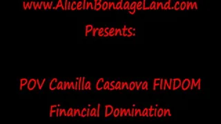 Masturbating With Money POV FinDom Humiliation Mistress Camilla Casanova