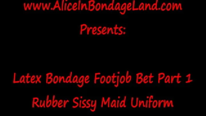 Rubber Sissy Maid Uniform Part 1 Mistress FemDom Footjob