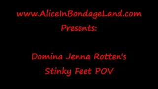 POV Mistress Jenna Rotten - STINKY FEET Humiliation - Foot Fetish