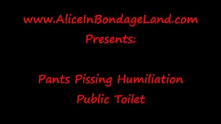Piss Pants Public Toilet Humiliation - Mistress Alice and Madame TrixieFou