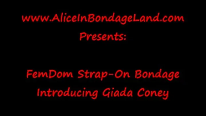 FemDom Strap-On Pegging - Duck Tape Bondage - Introducing Giada Coney