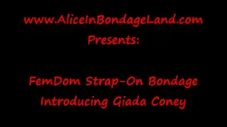 FemDom Strap-On Pegging - Duck Tape Bondage - Introducing Giada Coney