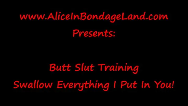 Advanced Anal Slut Training - Cum Eating StrapOn Slave