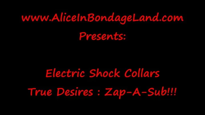 Zap-A-Sub Electric Shock Collar - Group Humiliation True Desires