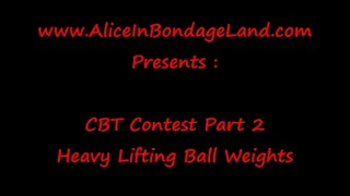 CBT Contest - Penalty Round - Ball Weights with Nerys Michelle