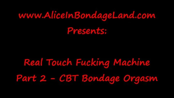 Real Touch Fucking Machine - Ball Punching CBT Orgasm