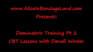 New Dominatrix Training - Denalis First Strap-On Pegging - Part 2