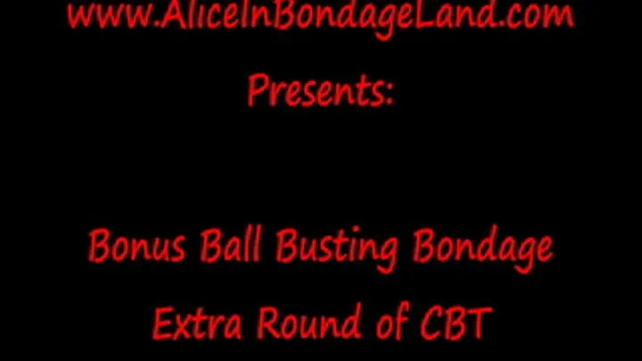 Bonus Ball Busting - CBT FemDom Mistress Alice