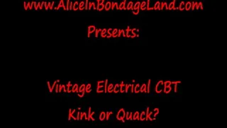 Vintage Electrical CBT - Steampunk Medical Mistress