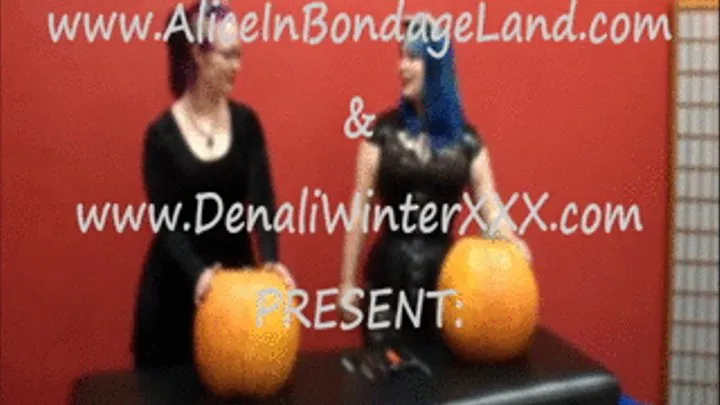 Pumpkin Fucker Chastity Humiliation Part 1 FemDom Threesome BDSM Halloween Rubber Latex Humiliation