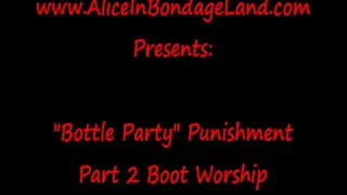 Shots Off My Boots Part 2 Drinking Humiliation FemDom Mistress Alcohol Fetish