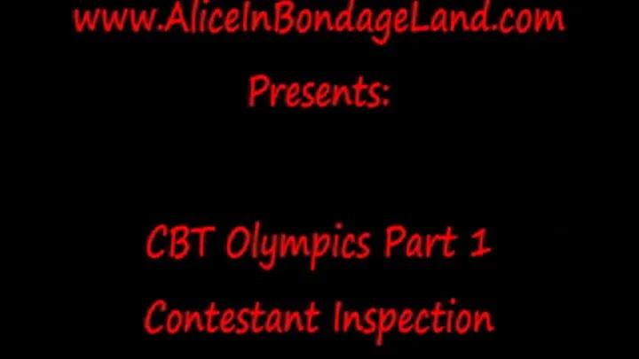 CBT Olympics Part 1 Inspection By FemDom CFNM Judges Mistress AliceInBondageLand