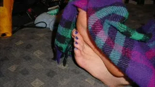 purp toes nails