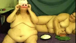 Feeding a Horny fat Piggy or flash