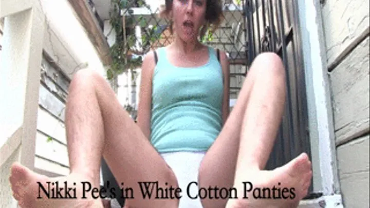 - White Cotton Panty Wetting Piss Video