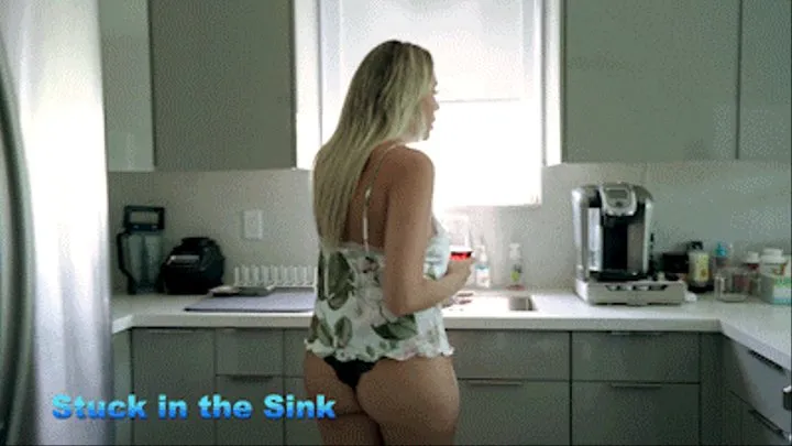 Nikki Brooks - Busty Step-Mom Is Stuck Again - Stuck In The Sink