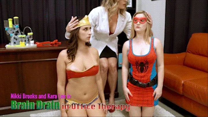 Ashley Adams and Kara Lee in Brain Drain Office Therapy