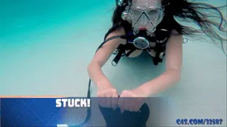 Nyssa Nevers in Adventures of Scuba Girl - Stuck