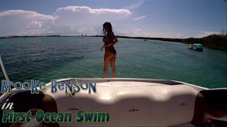 Brooke Benson in First Ocean Swim