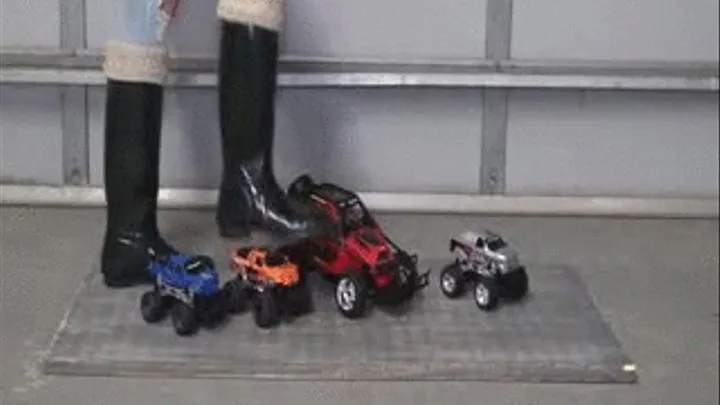 4 RC Trucks Crushing