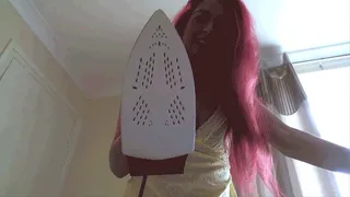 Hot Iron Cock & Ball Tease