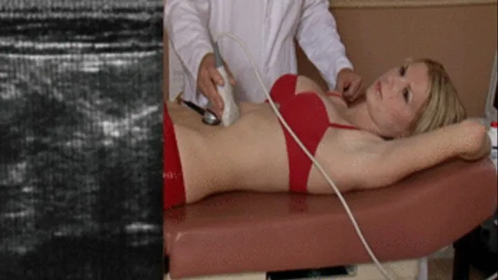 Ultrasound of stomach with audio.