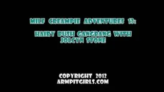 Joclyn Stone - Hairy Bush MILF Armpit Worship Gangbang (FULL MOVIE - WMV format users)