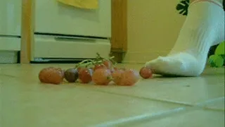 Crushing Grapes in White Ankle Socks