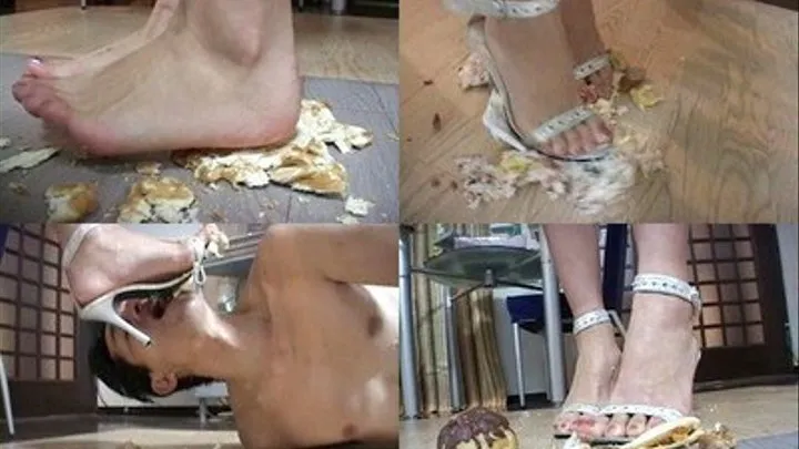 Squashed Foods Via Heels Eaten From Femdomme's Feet - Part 2 ( - AVI Format)