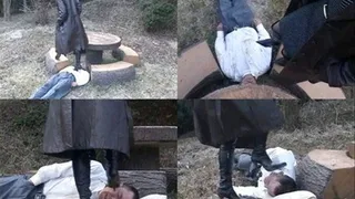 Polluted Park Worsens As Weak Man Gets Trampled On The Ground! - Full version ( - AVI Format)