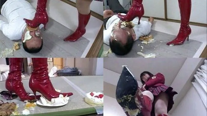 Young Dominatrix Squashed Foods Through Boots For Foot Slave - Part 4 ( - AVI Format)