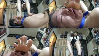 Old Peeping Tom Caught and Collared To Suffer Foot Domination - Part 1 (Faster Download - ))