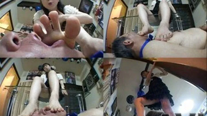 Old Peeping Tom Caught and Collared To Suffer Foot Domination - Full version (Faster Download - ))