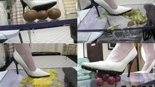 Foods Squashed By Heels Bound To Be Eaten By Slave! - Part 1 (Faster Download - ))