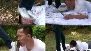 Poor Man Suffers Outdoor! Mistress Got Him Filthy With Mud! - Part 2 (Faster Download - ))