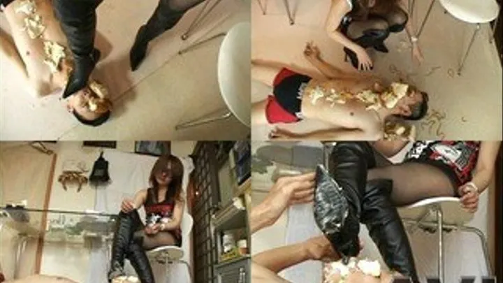 Domina Lets Slave Eat With Boot Domination For Side Dish - Full version (Faster Download - ))