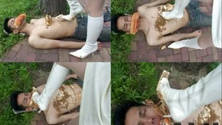 Slave Outdoor Snack Gone Filthy As Mistress Crushed His Foods! - Full version (Faster Download - ))