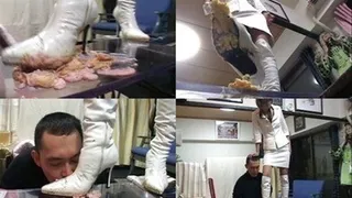 Dirty Food From Boots To Mouth! Slaves Should Eat That Way! - Full version ( - AVI Format)