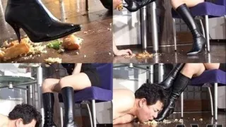 Tasty Food Becomes Unsavory As Mistress Uses Her Boot To Feed Poor Slave - Part 1 (Faster Download - ))