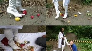 Clumsy Slave Emptied Picnic Basket! Mad Domina Bound To Let Him Suffer! - Full version ( - AVI Format)