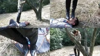 Man endures trampling on his body and face - Full version ( - AVI Format)