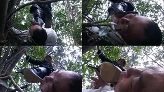 Domme doesn't care if man falls from the cliff due to her domination - Full version ( - AVI Format)