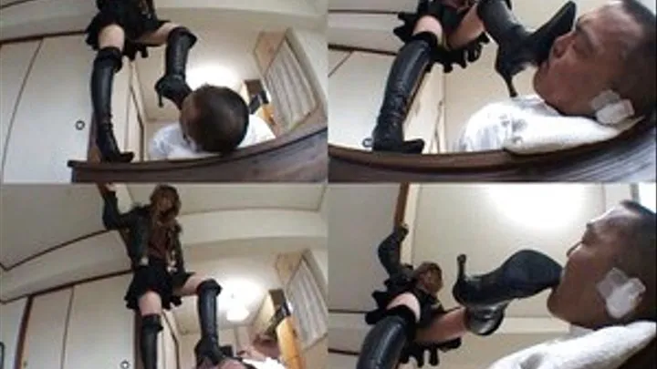 Man gags domme's boot as he's demanded to - Part 1 (Faster Download - )