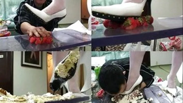 Tasty dessert is mixed and fed directly from heels to man's mouth - Full version (Faster Download - )