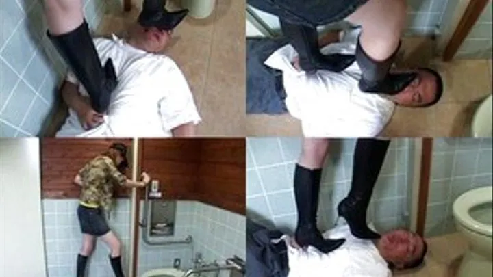 old man is punished in the public toilet! - Part 1 (Faster Download - )