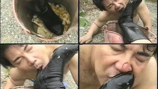 Food from trash is crushed and fed to slave - Full version ( - AVI Format)